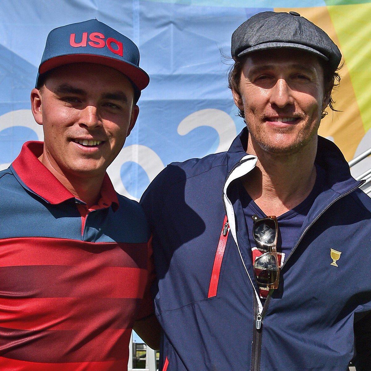 Рикки Фаулер (Rickie Fowler) и Мэттью МакКонахи (Matthew McConaughey). Фото: Getty Images
